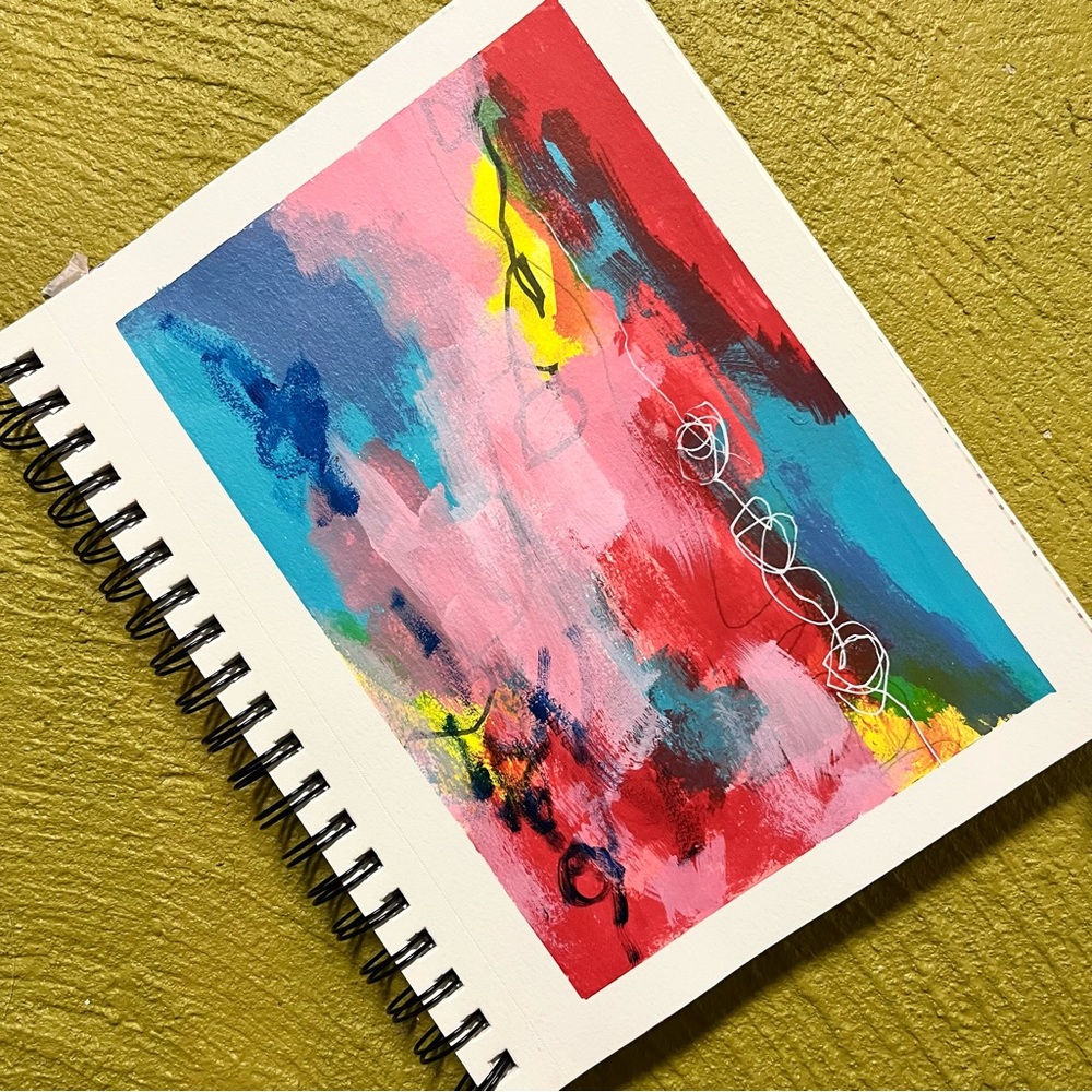 Original Acrylic on Paper Painting